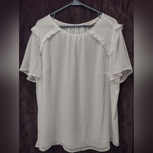 Loft Plus Women's White Blouse